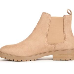 Soda Beige Ankle Booties